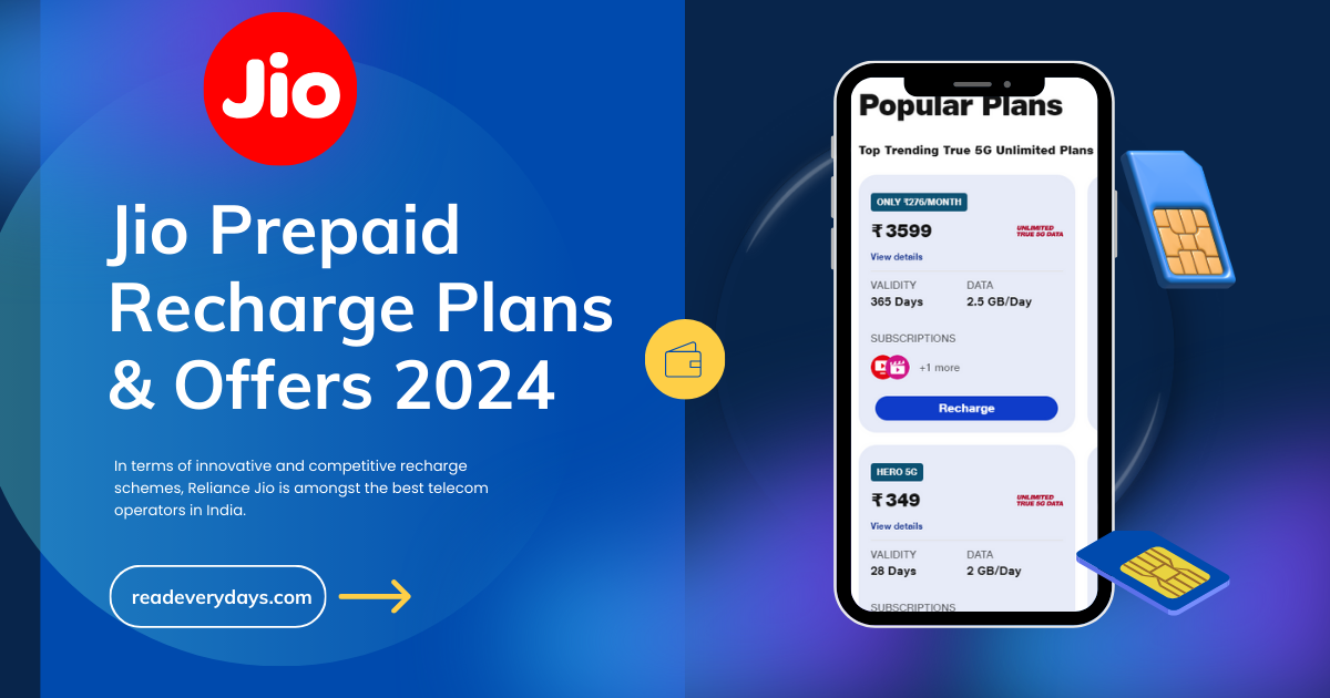 Jio Prepaid Recharge Plans & Offers 2024