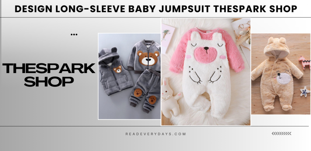 Rs 149 Bear Design Long-sleeve Baby Jumpsuit Thespark Shop